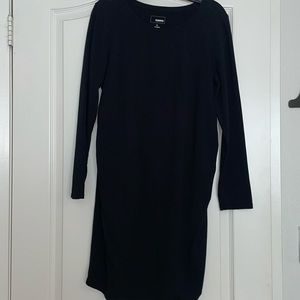 Long Sleeved Black Maternity dress
